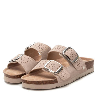 Xti - Women's Double Buckle Slide Sandals