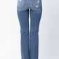 Judy Blue - Marian Destroyed Straight-mid Rise Jeans