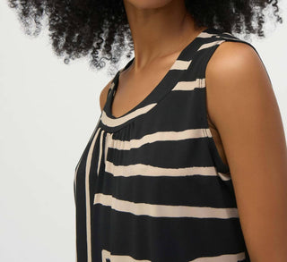 Joseph Ribkoff - Silky Knit Geometric Print Sleeveless Top