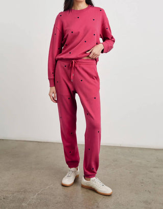 Rails - Kingston sweatpant Pink Midnight Hearts