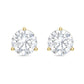 Diana M Jewels - Lab-grown Diamond Round Stud Earrings 1.00 Ctw, Three-prong Setting