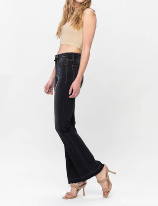 Judy Blue - High Waist Released Hem Slim Bootcut Denim Jeans