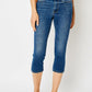 Judy Blue - Slim Fit Side Slit Capri