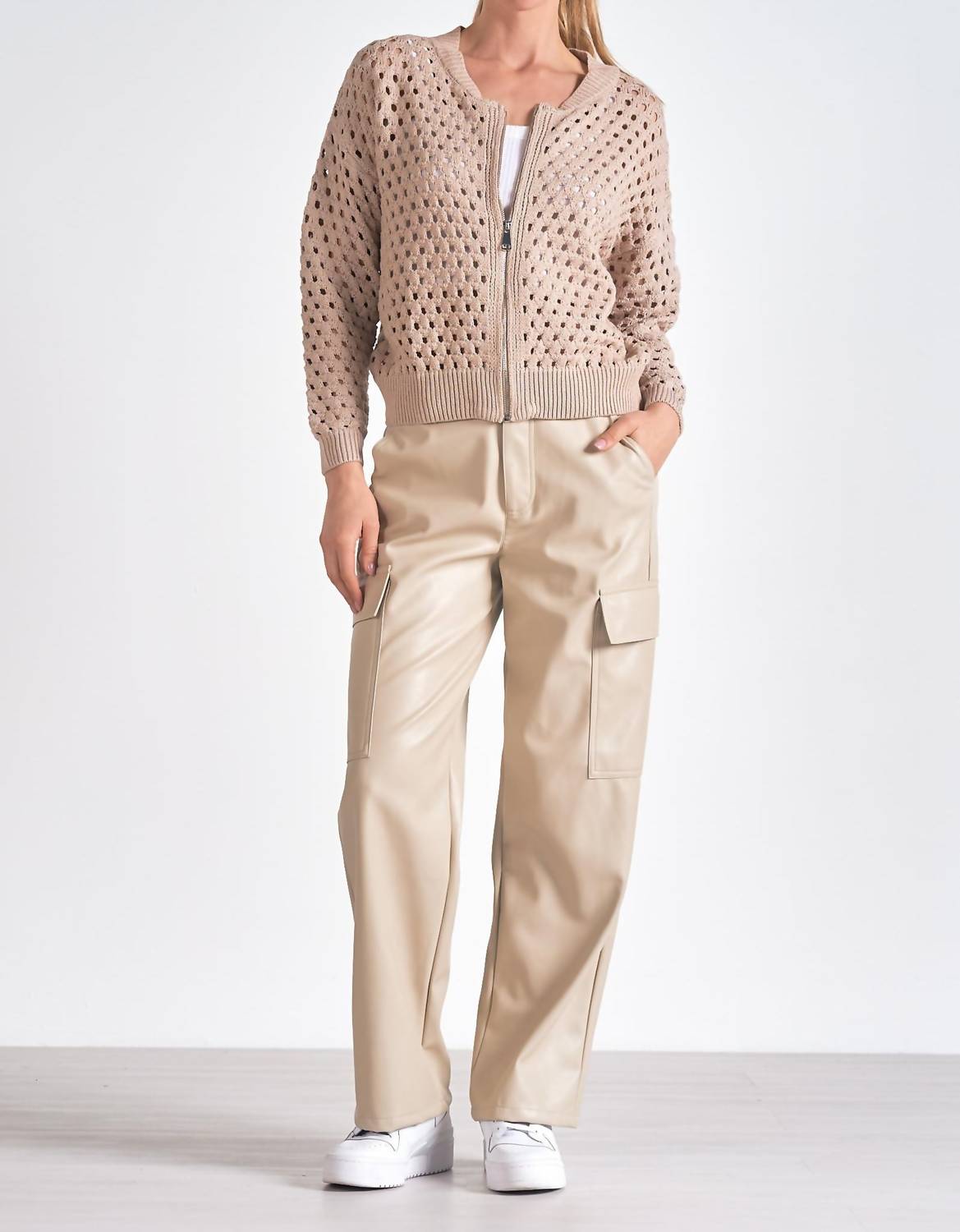 Elan - Zip-up Sweater Cardigan