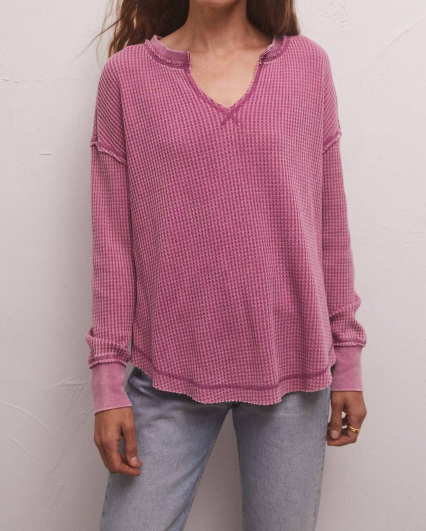 Z Supply - Driftwood Thermal LS Top