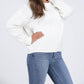 Apricot - Snowy Nights Women's Classic Cable Knit Sweater