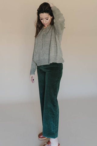 Entro - Callie Corduroy Wide Leg Pants
