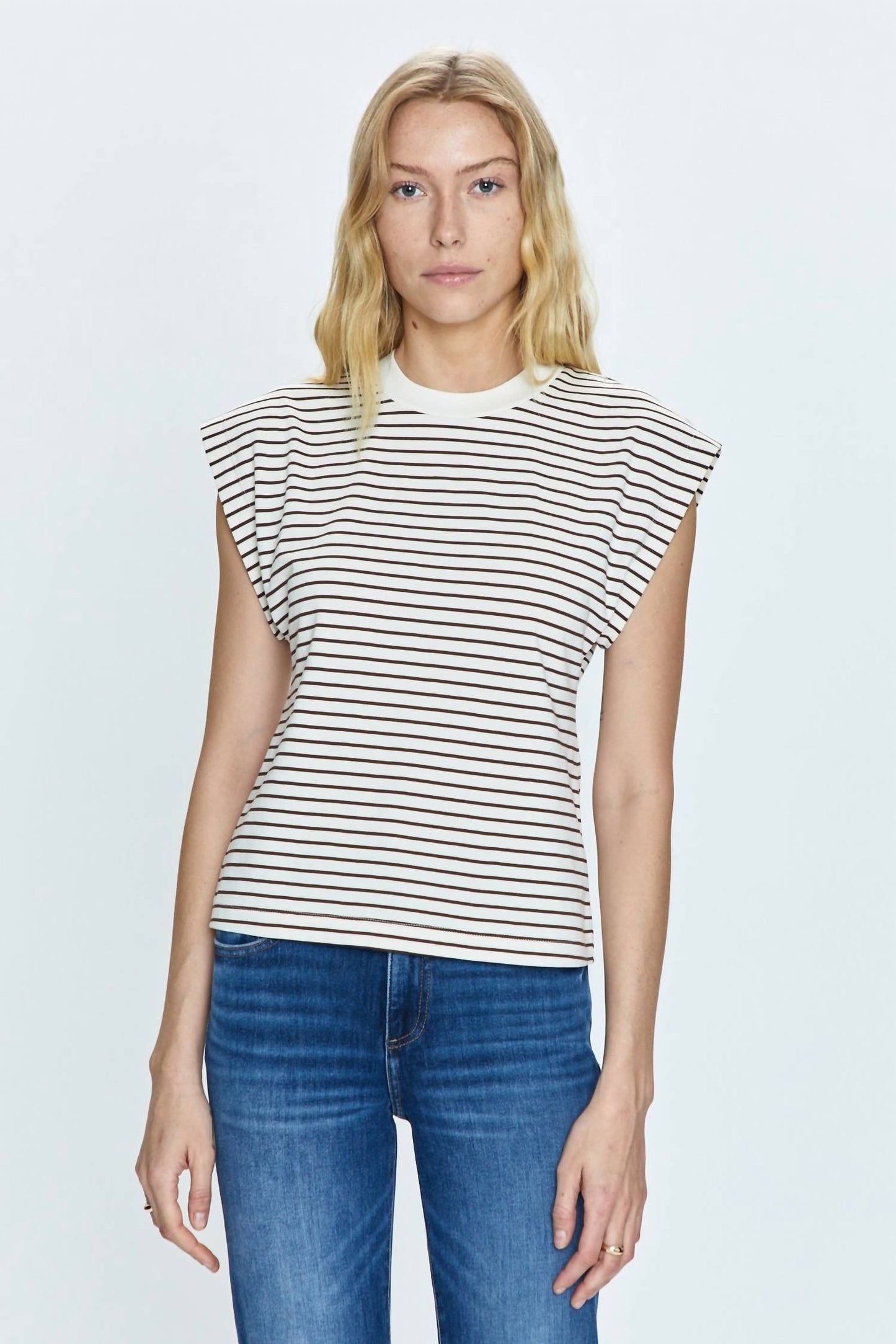 Pistola - Marina Wide Shoulder Muscle Tee Top