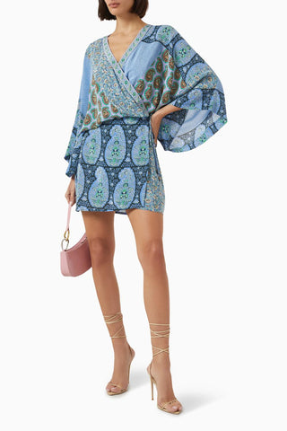 Boteh - Onda silk robe dress
