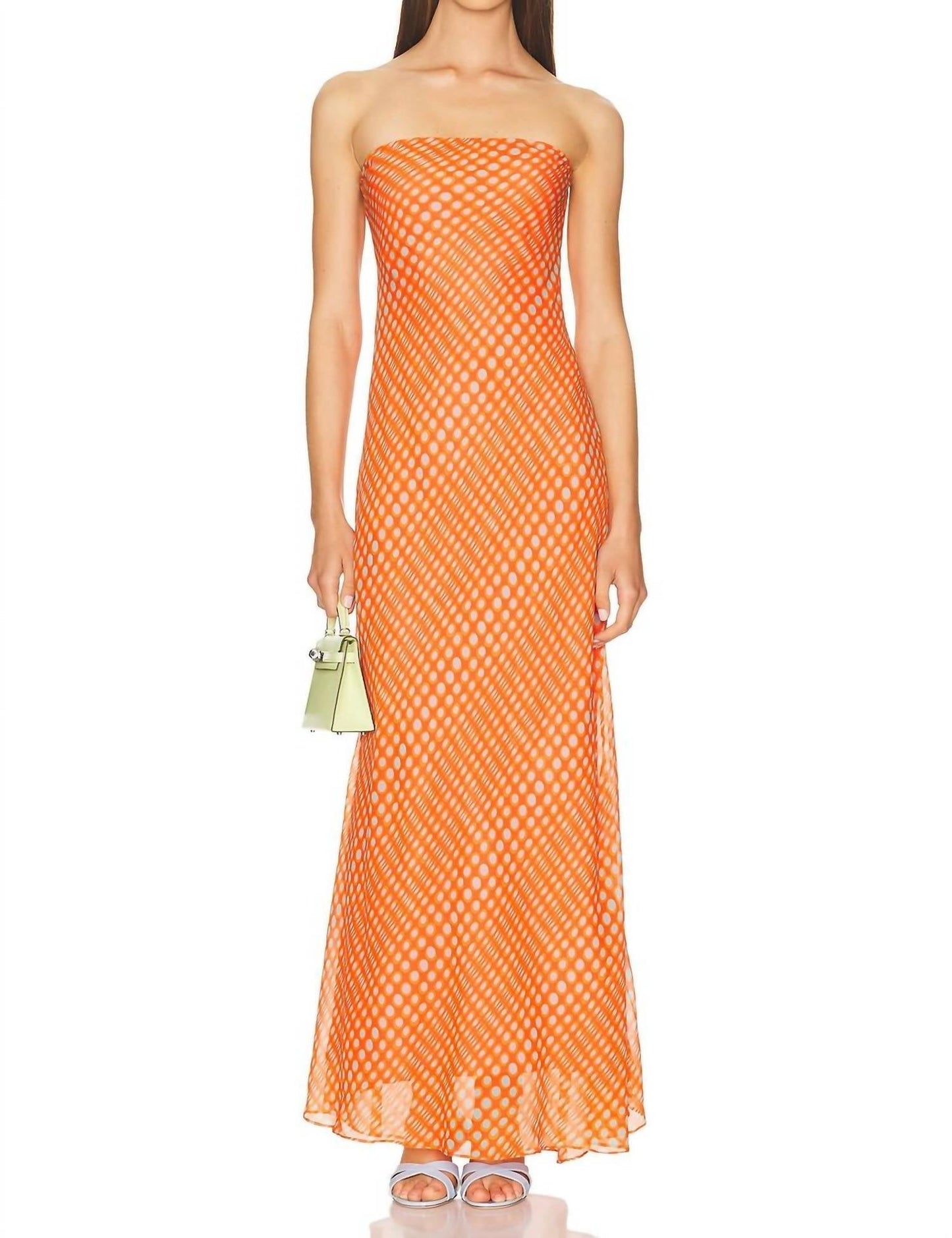 Christopher John Rogers - Wiggle Dot Strapless Maxi Dress