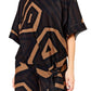 Frank Lyman - Flowy Elbow Crewneck Top