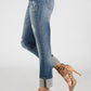 Judy Blue - Distressed Cuffed Straight Leg Jeans