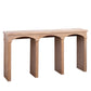 Rustic Archway Console Table – 60" Long Entryway Table with Decorative Arched Legs