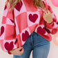 1 The Woman - Hearts Everywhere Sweater