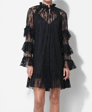 Adelyn Rae - Lorena Lace Ruffled Shift Dress