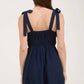 Blu Pepper - Eyelet Lace Trim Mini Dress