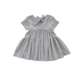 Omamimini - Girls' Hi-Low Drop Waist Dress