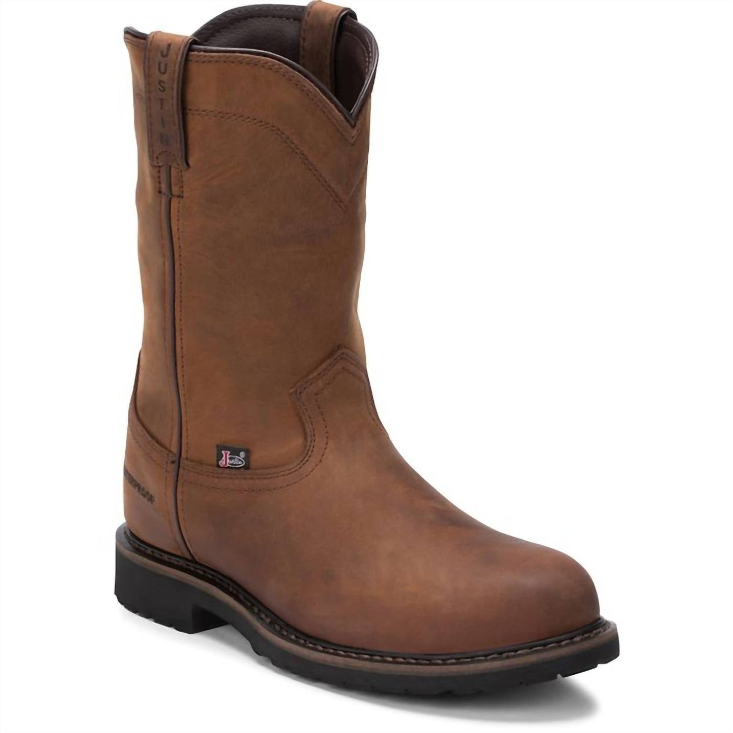 Justin - MEN'S DRYWALL 10" WATERPROOF STEEL TOE WORK BOOTS