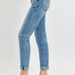 Risen - Full Size High Rise Cropped Roll Up Jeans