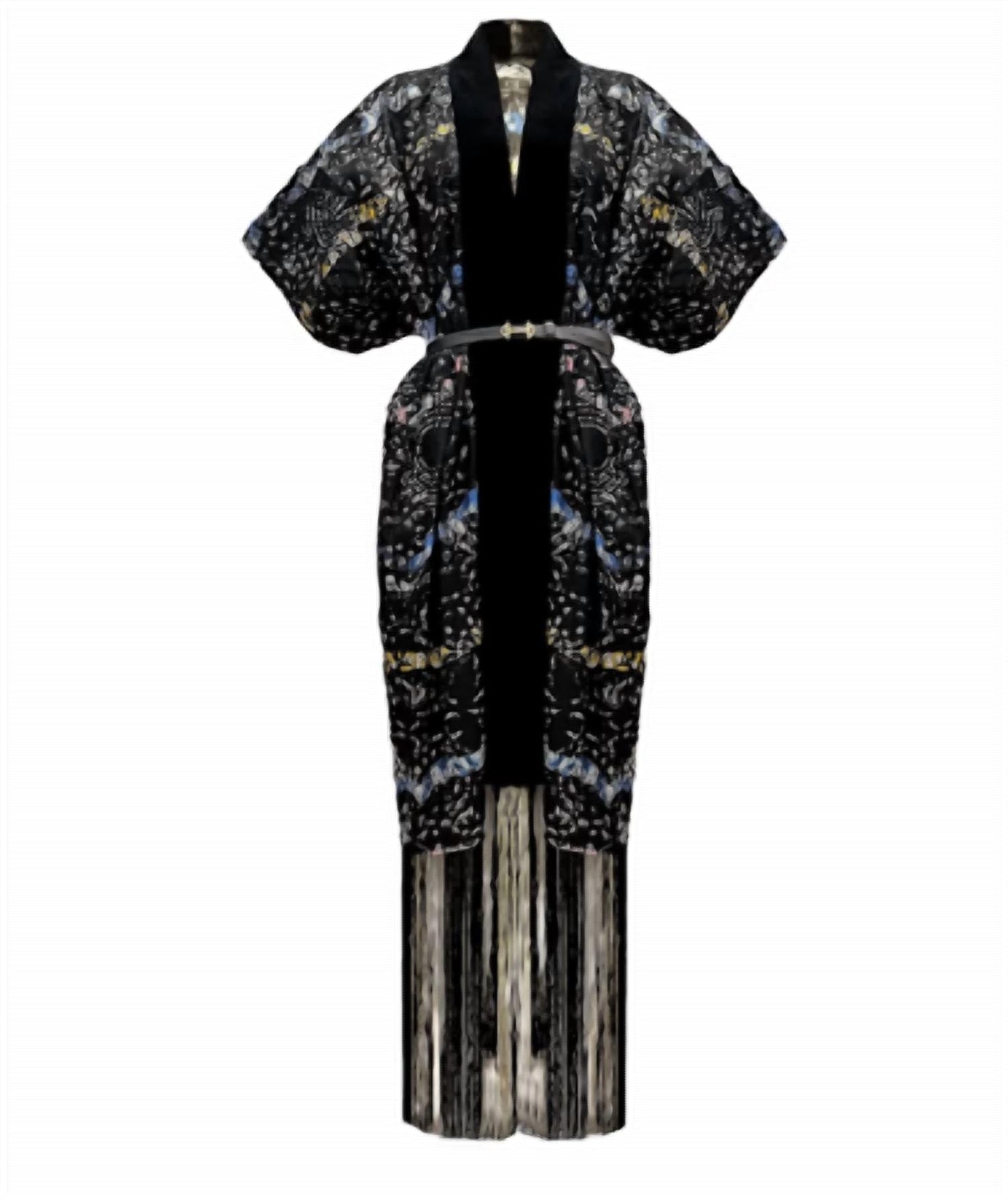 Chuks Collins - Nne Print Fringe Muse Midi Dress