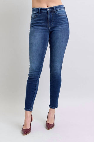 Judy Blue - LANE SKINNY THERMAL DENIM