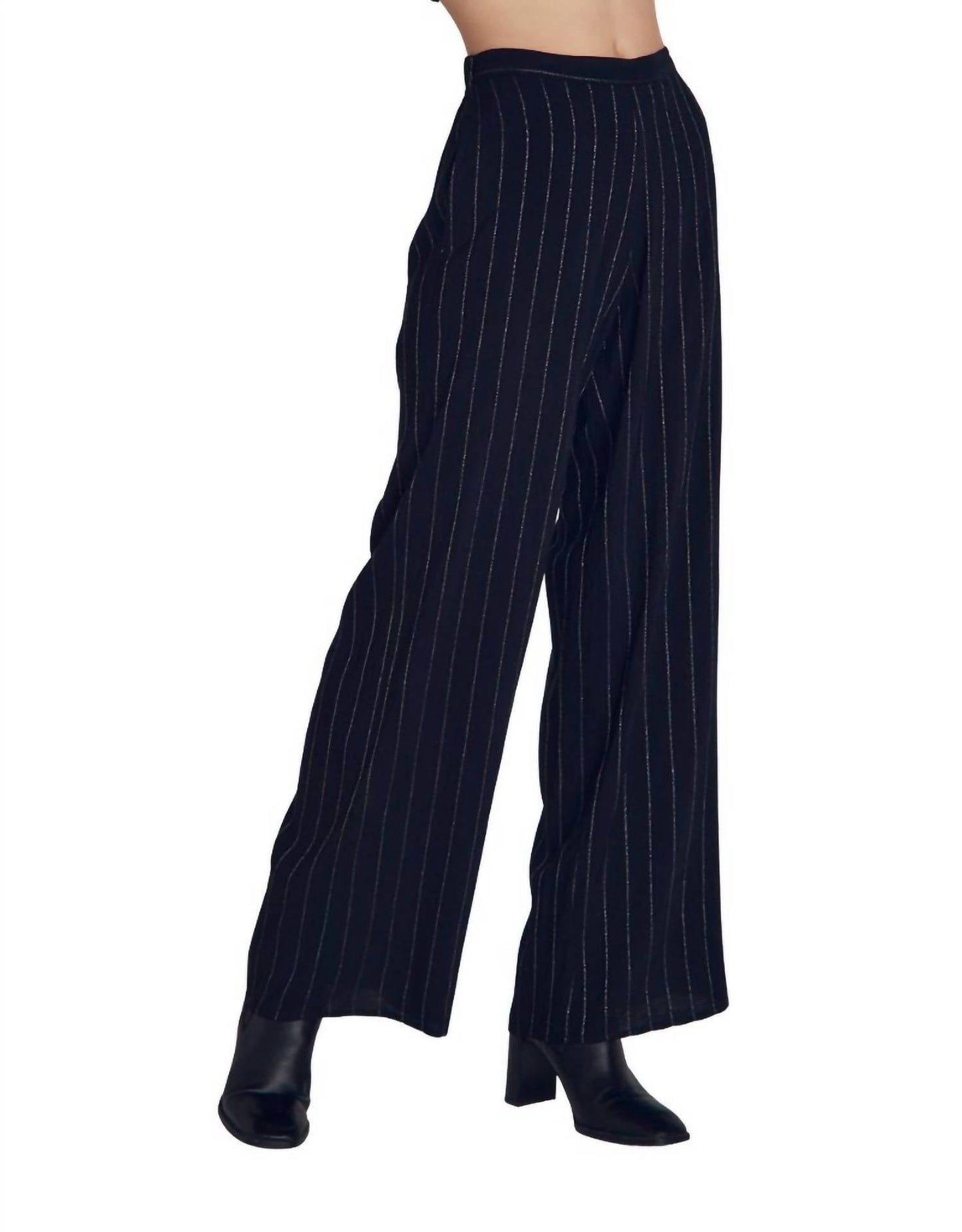 Bella Dahl - Lurex Stripe Wide Leg Pants