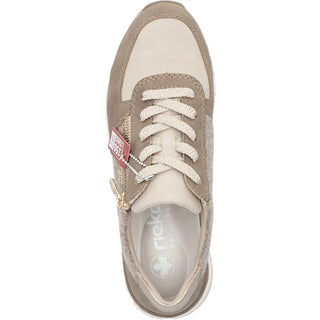 Rieker - Women's Faux Leather Low-top Sneakers
