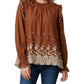 &Merci - Ruffled Lace Trim Top