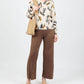 Lysse - Women's Vionette Vegan Suede Wide Leg Trousers