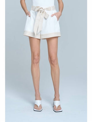 Ciebon - Disa Bow Belt Shorts
