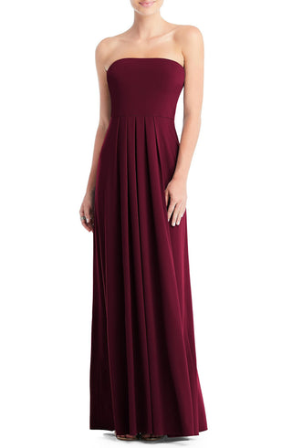 Dessy Collection Full-Length Loop Convertible Dress & Removable Shrug