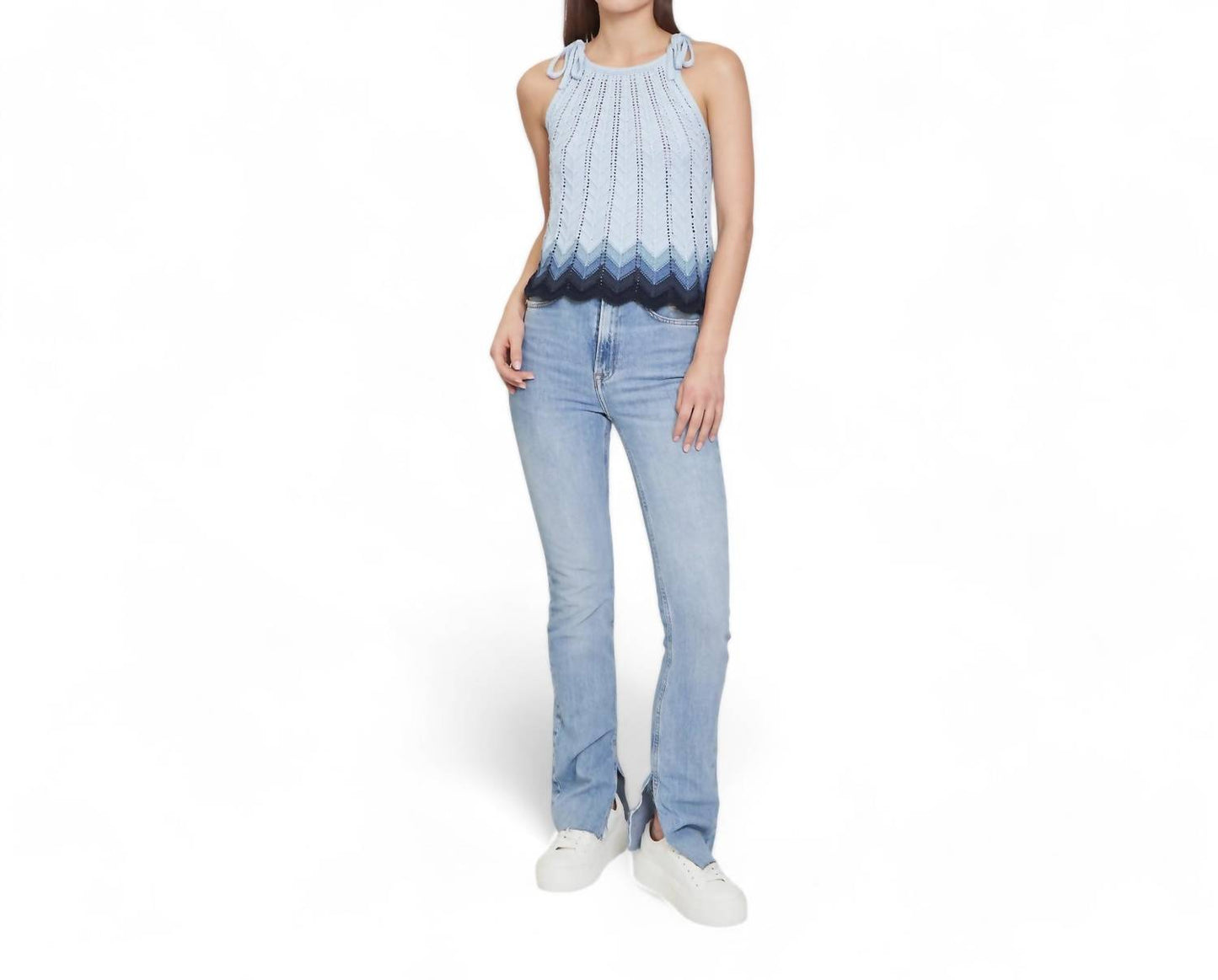 Autumn Cashmere - ZIG ZAG HALTER TANK TOP