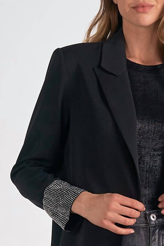 Elan - Rhinestone Cuff Blazer