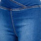 American Bazi - High Waist Pull On Flare Jeans