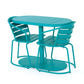 3 Piece Elegant Outdoor Bistro Set With 2 Chairs And Oval Table