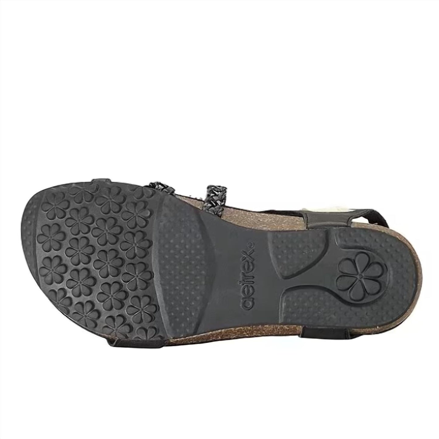 Aetrex - JILLIAN BRAIDED QUARTER STRAP SANDAL - MEDIUM WIDTH
