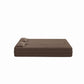 Modern Floor Sofa, With 2 Pillows, Convertible Teddy Fabric Foam Filled Bed