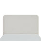 Canter Tall Headboard Upholstered Bed in Pearl White Chenille, Queen Size