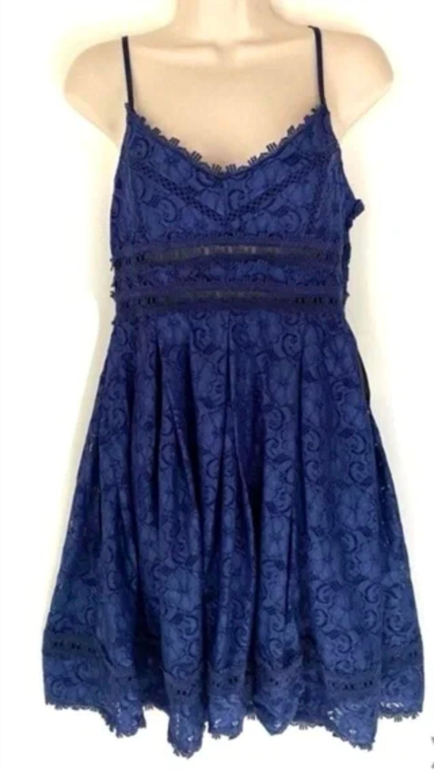 Nsr - Women's Provance Stretch Lace Mini Dress