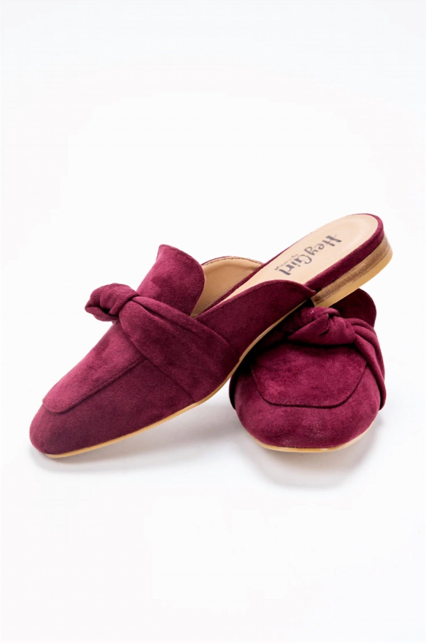Corkys Footwear - Women's Faux Suede Flats with Bow