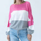 Six/Fifty - Sale Georgia Long Sleeve Color Block Sweater