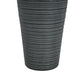 31.5' Tall Striped Concrete Column Fountain with LED Light