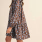 &Merci - Ruffle Trim Button Down Mini Dress