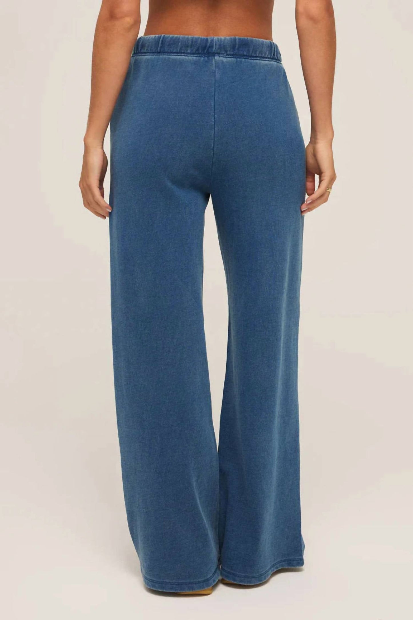 Z Supply - Denim Wide Leg Knit Pants