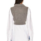 Alexander Wang - Oxford Bi-layer With Cropped Wool Vest