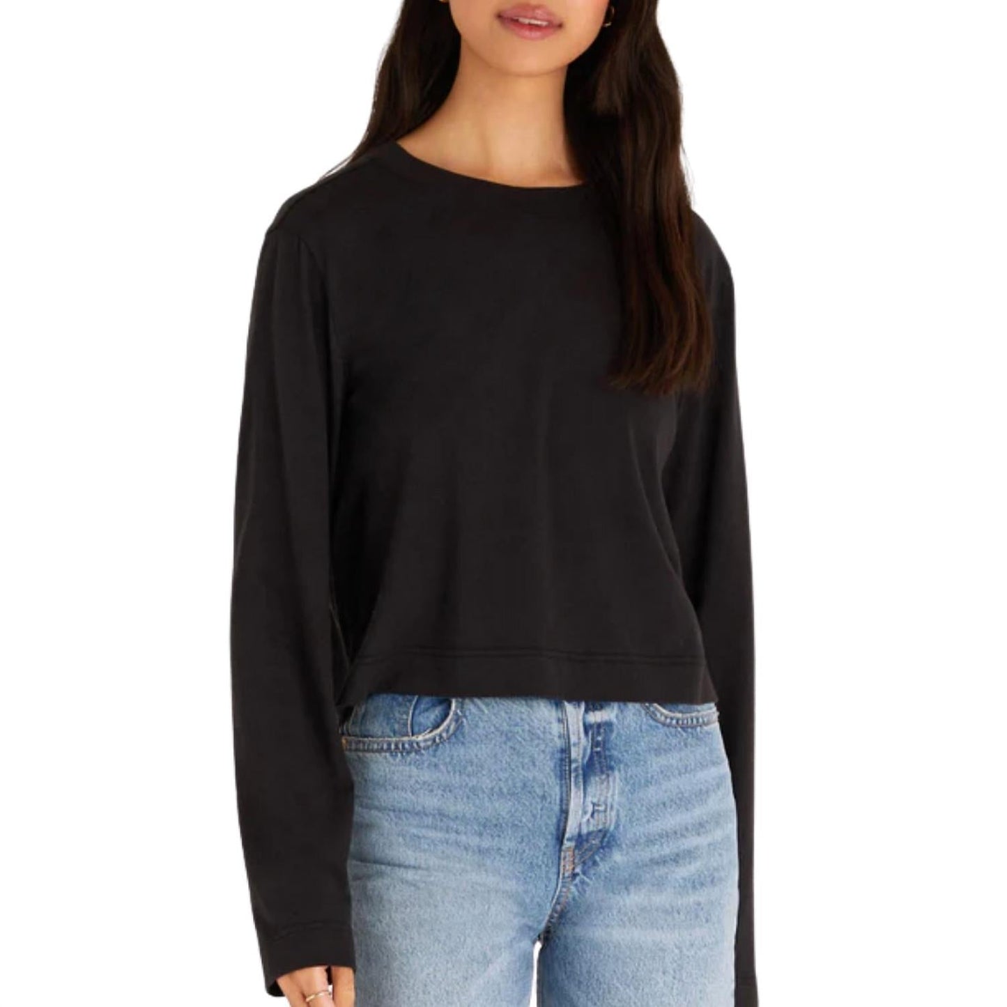 Z Supply - LUPITA CROP LONG SLEEVE TOP