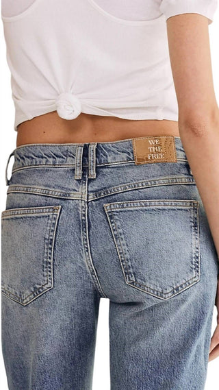 Free People - Risk Taker Midrise Straight Jeans