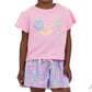 Azarhia - Girls' Smiley Face Puffy Boxy Tee
