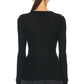 Enza Costa - CASHMERE TENCEL BABY RIB LONG SLEEVE HENLEY