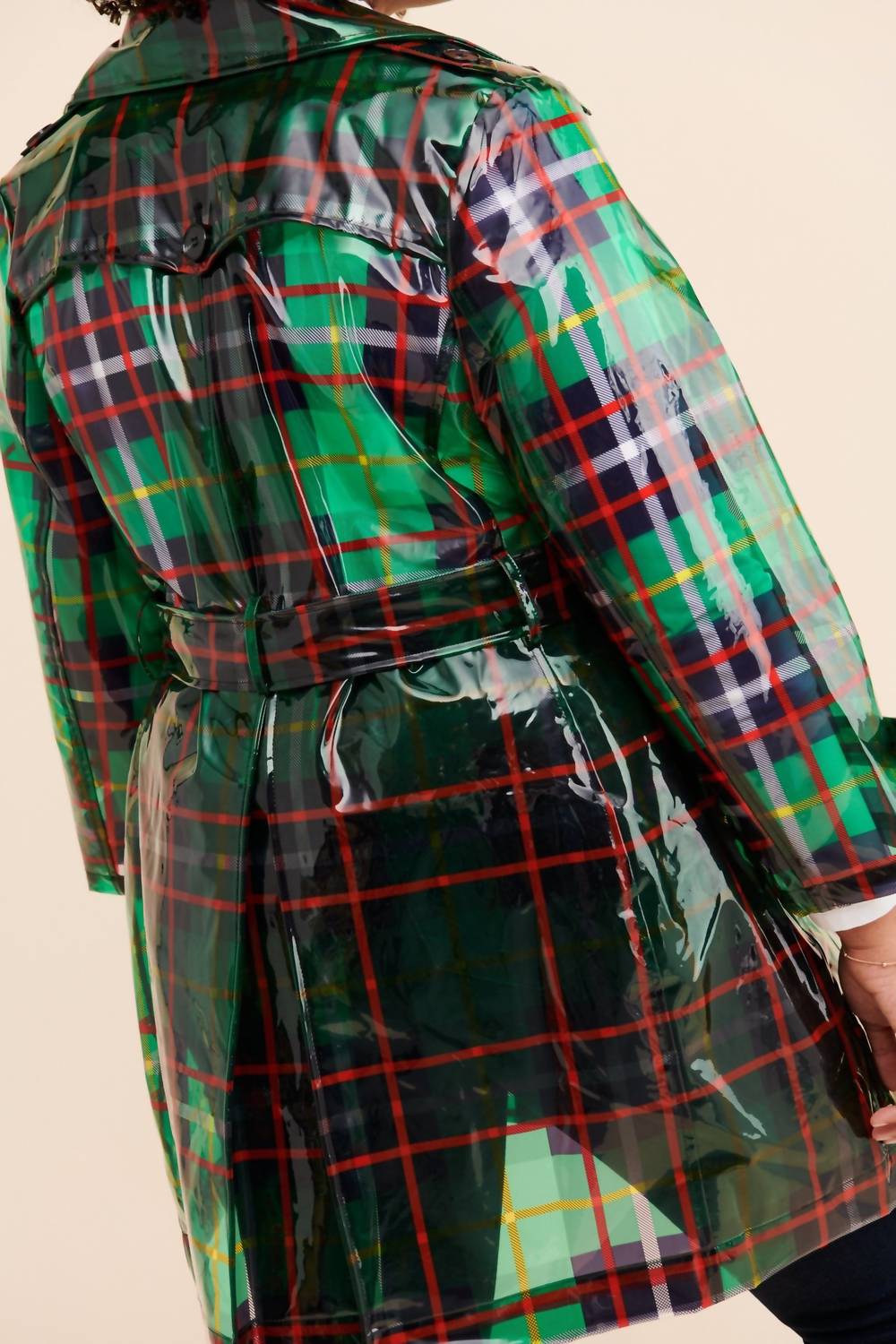 Eva Franco - London Fog Plaid Raincoat